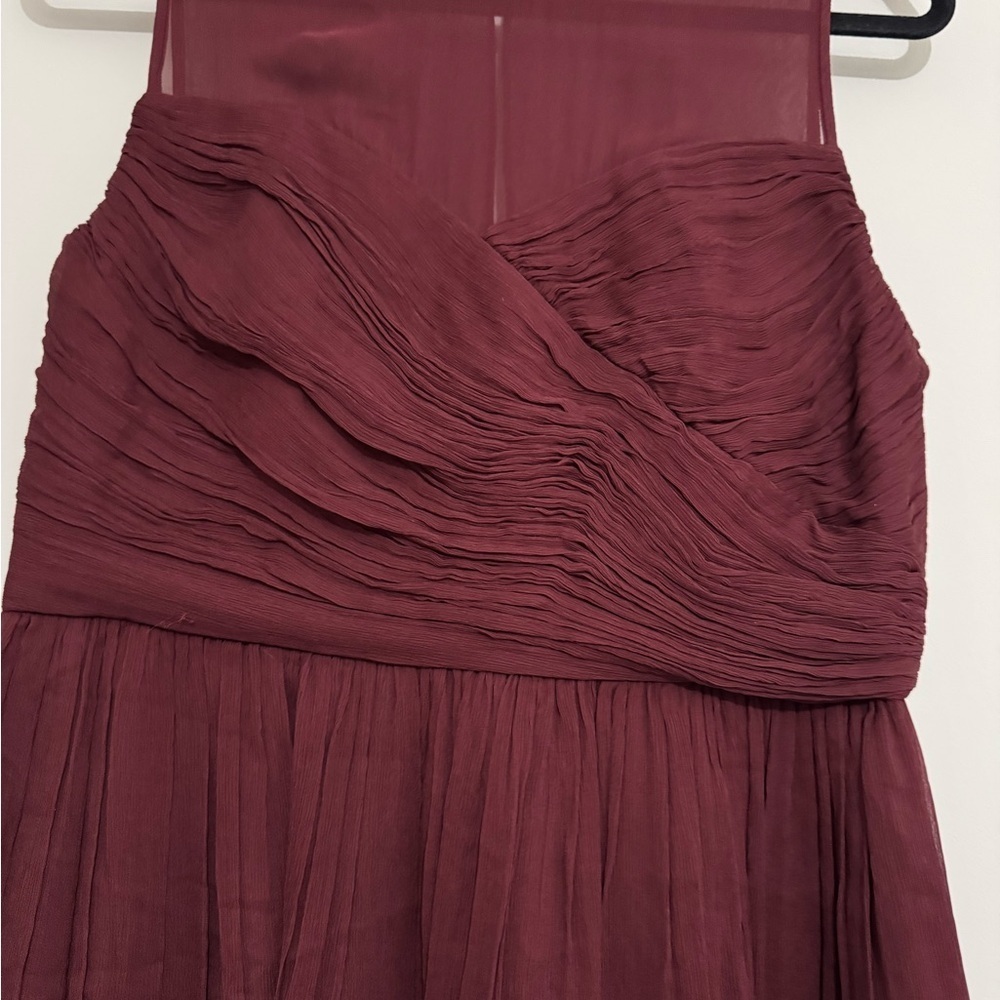 J. Crew Red Ruched Midi Dress V-Neck Sleeveless
100% Silk - Picture 3 of 13